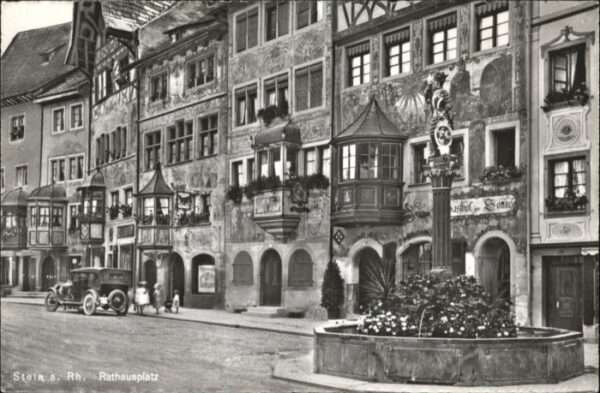 Stein Rhein Rathausplatz Brunnen