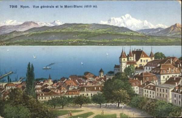 Nyon VD Nyon Mont Blanc Schiff