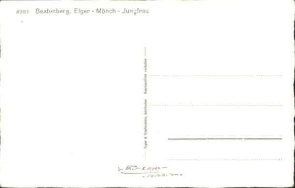 Beatenberg Eiger Mönch Jungfrau – Bild 2