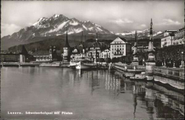 Luzern LU Luzern Schweizerhofquai Pilatus Schiff