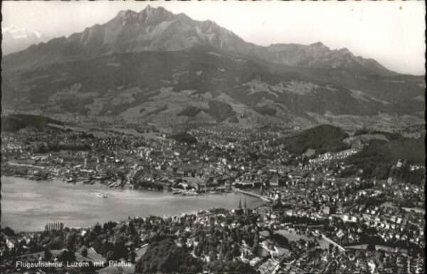 Luzern LU Luzern Fliegeraufnahme Pilatus Brücke K