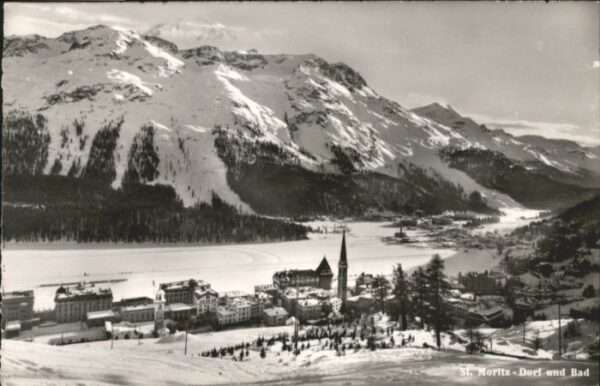 St Moritz GR St_Moritz Dorf Bad Kirche