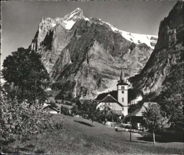 Grindelwald Kirche Wetterhorn