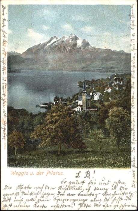 Weggis Vierwaldstaettersee Weggis Pilatus Kirche