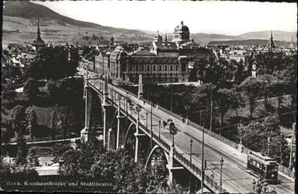 Bern BE Bern Kornhausbrücke Theater Strassenbah