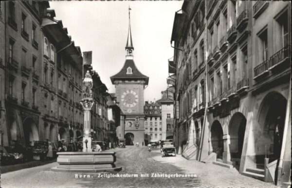 Bern BE Bern Zeitglockenturm Zähringerbrunnen