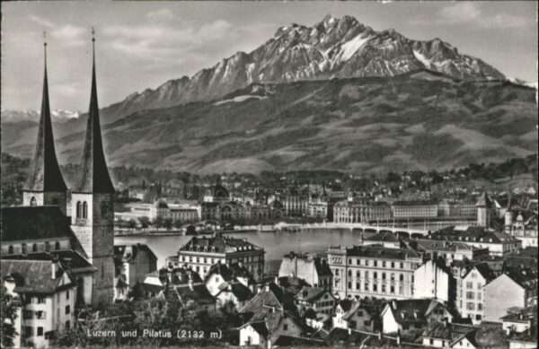 Luzern LU Luzern Pilatus Kirche  Brücke