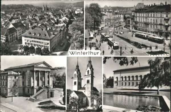 Winterthur Bus Kirche  Brunnen