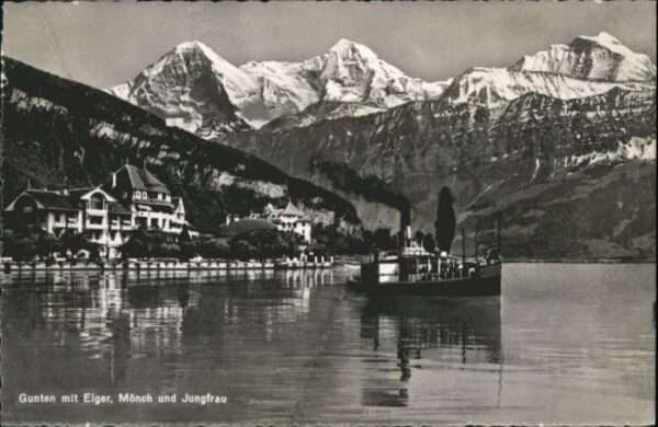 Gunten Eiger Mönch Jungfrau Schiff