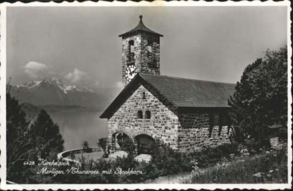 Merligen Kirche Thunersee Stockhorn