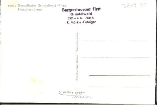 Grindelwald Sesselbahn – Bild 2