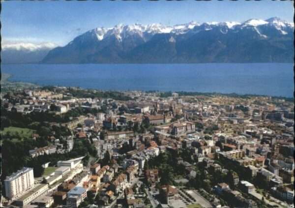 Lausanne VD Lausanne Fliegeraufnahme