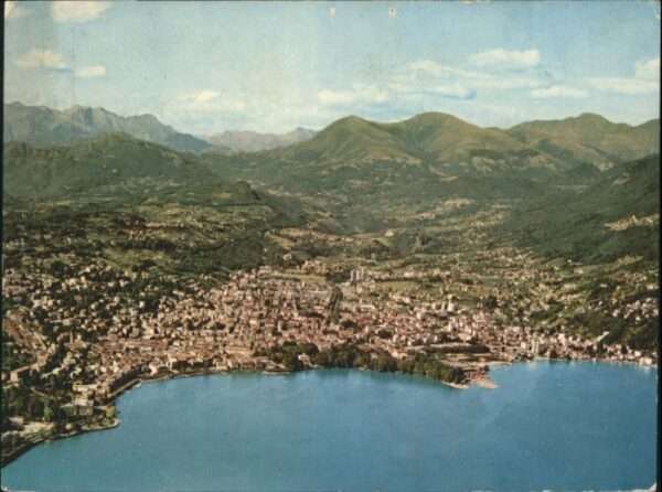 Lugano TI Lugano Fliegeraufnahme
