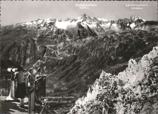 Rhonegletscher Glacier du Rhone Rhonegletscher Aussichtsterasse Eisgrot