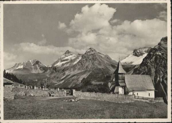 Arosa GR Arosa [Stempelabschlag] Kirche Furkahör