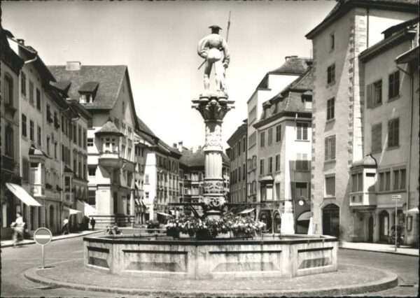 Schaffhausen SH Schaffhausen Vier Röhrenbrunnen Fronwag