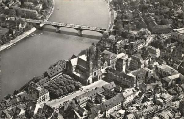 Basel BS Basel Brücke Fliegeraufnahme