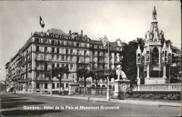 Genf GE Genf Hotel de la Paix Denkmal Brunswick