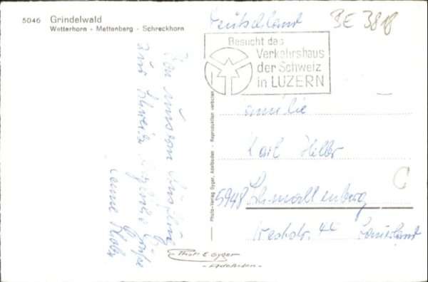Grindelwald Wetterhorn Mettenberg Schreckhorn – Bild 2