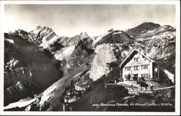 Ebenalp Gasthaus Altmann Säntis Schäfler x