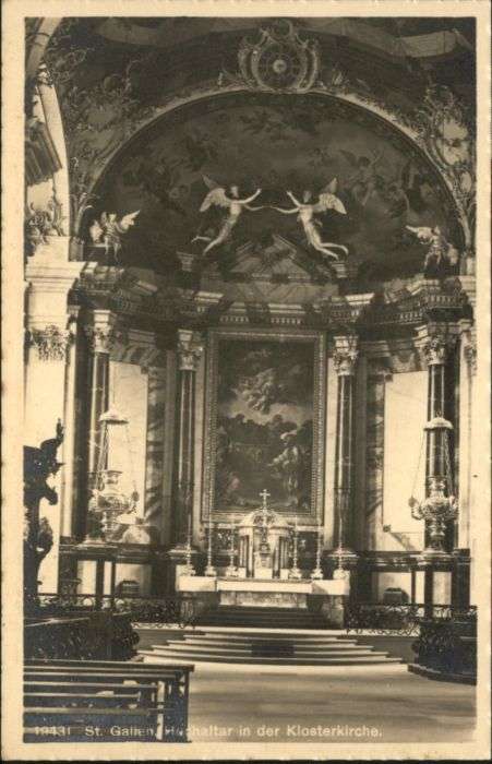 St Gallen SG St Gallen Hochaltar Kloster Kirche
