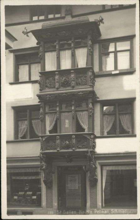 St Gallen SG St Gallen Haus Pelikan Schmiedgasse
