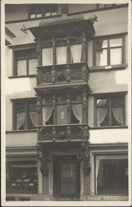 St Gallen SG St Gallen Haus Pelikan Schmiedgasse