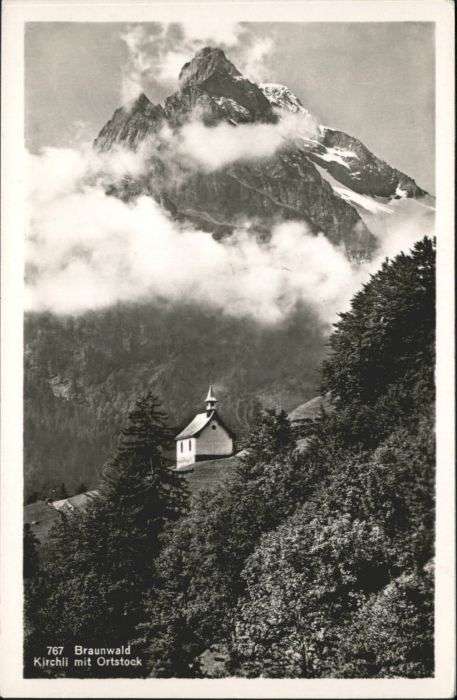 Braunwald GL Braunwald Kirche Ortstock