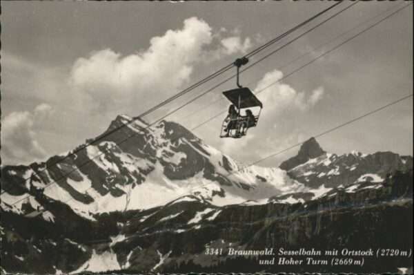 Braunwald GL Braunwald Sesselbahn Ortstock Hoher Tur