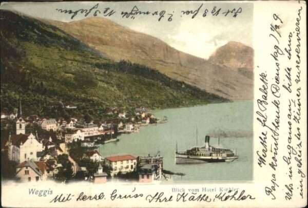 Weggis Vierwaldstaettersee Weggis Schiff