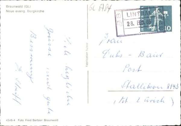 Braunwald GL Braunwald Berg Kirche – Bild 2