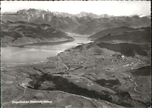 Einsiedeln SZ Einsiedeln Fliegeraufnahme Sihlsee