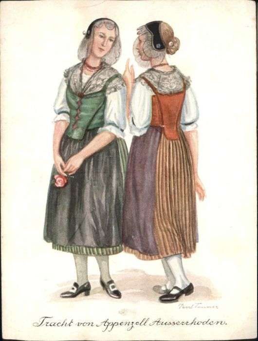 Appenzell IR Appenzell Tracht Künstler Tanner