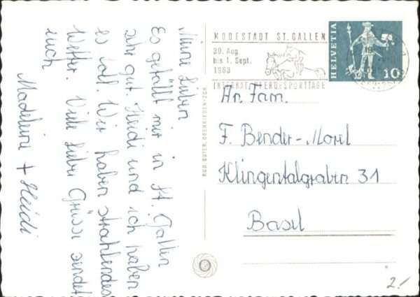 St Gallen SG St Gallen Brunnen Kirche – Bild 2