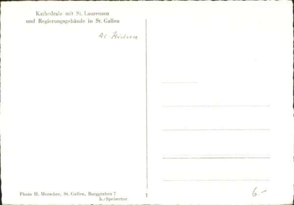 St Gallen SG St Gallen Kathedrale St Laurenzen – Bild 2