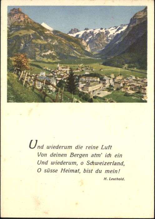 Engelberg OW Engelberg Gedicht
