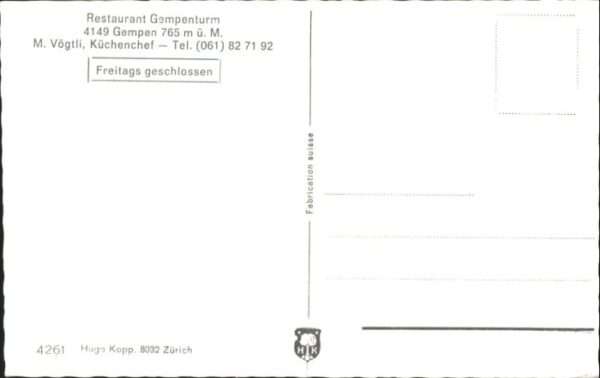 Gempen Restaurant Gempenturm – Bild 2