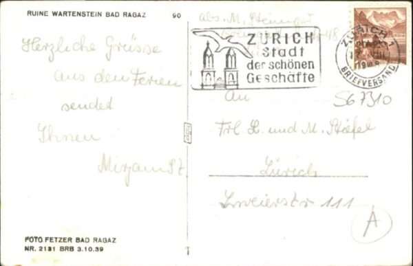 Bad Ragaz Ragatz Bad_Ragaz Ruine Wartenstein – Bild 2