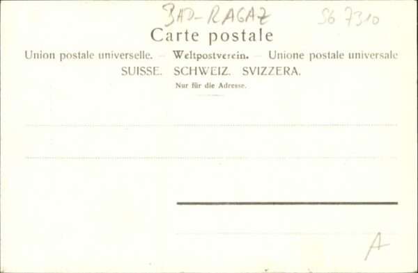 Bad Ragaz Ragatz Bad_Ragaz [Handschriftlich] Luziensteig – Bild 2
