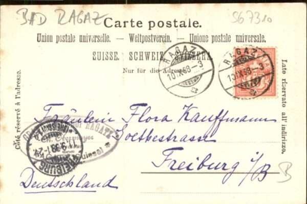 Bad Ragaz Ragatz Bad_Ragaz [Handschriftlich9 Taminaschlu – Bild 2