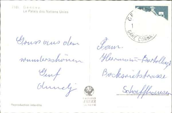 Genf GE Genf Palais des Nations Unies – Bild 2