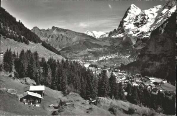 Muerren BE Mürren Tschuggen Lauberhorn Wetterhorn