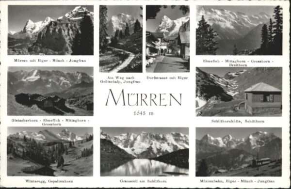 Muerren BE Mürren Eiger Mönch Jungfrau Gletscherho
