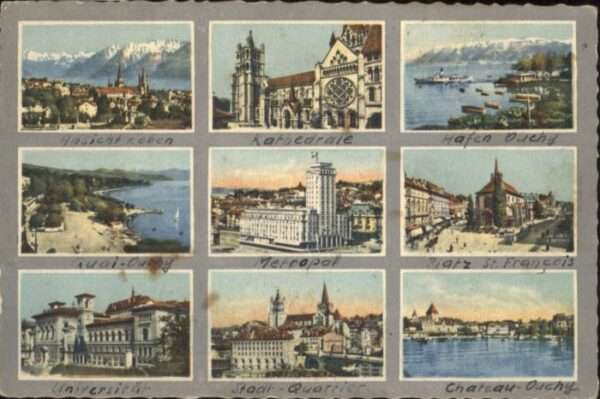 Lausanne VD Lausanne Kathedrale Hafen Universität