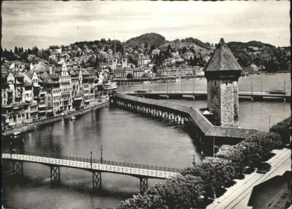 Luzern LU Luzern Kapellbrücke Wasserturm