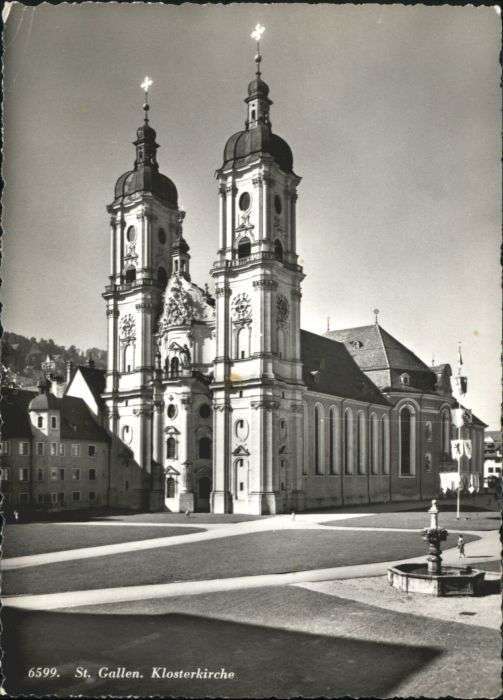 St Gallen SG St_Gallen Kloster Kirche