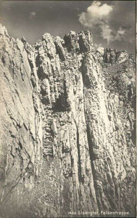 Saentis AR Säntis Lisengrat Felsentreppe
