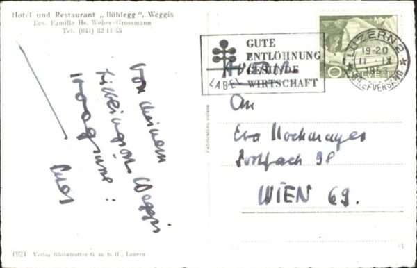 Weggis Vierwaldstaettersee Weggis Hotel Restaurant Bühlegg – Bild 2