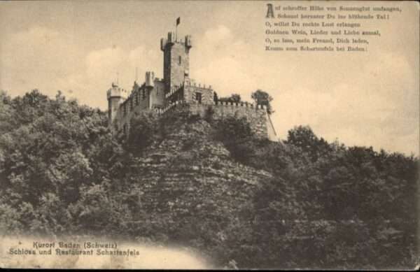 Baden AG Baden Schloss Restaurant Schartenfels