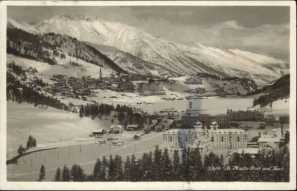 St Moritz GR St_Moritz Dorf Bad Winter